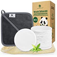 Los mejores  - 20pcs Discos Desmaquillantes Reutilizables + Toalla Desmaquillante de Microfibra- Algodones Desmaquillantes de Fibra de…
